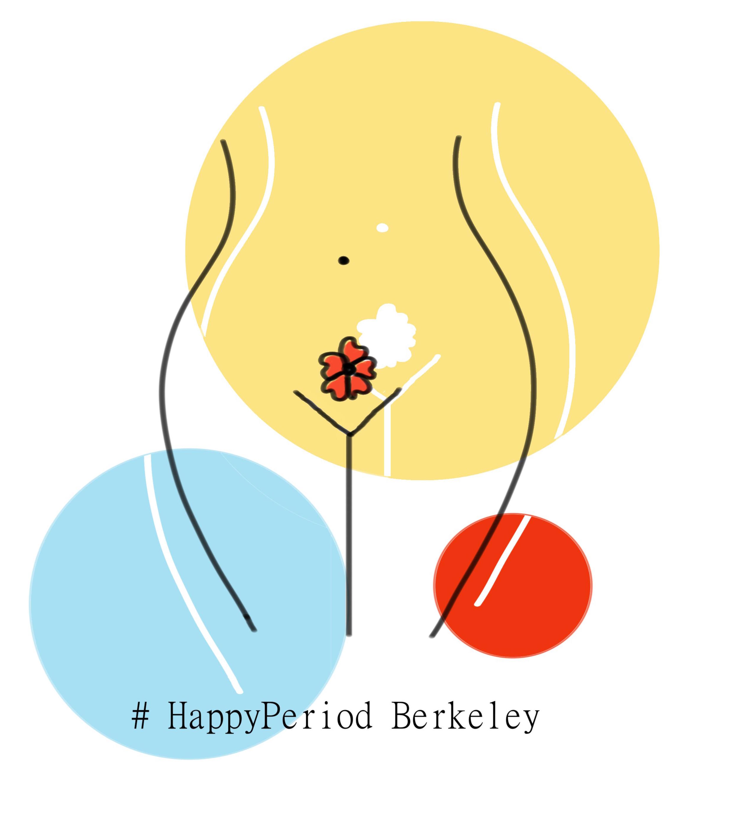Sticker & Button Design for #HappyPeriod @ Berkeley